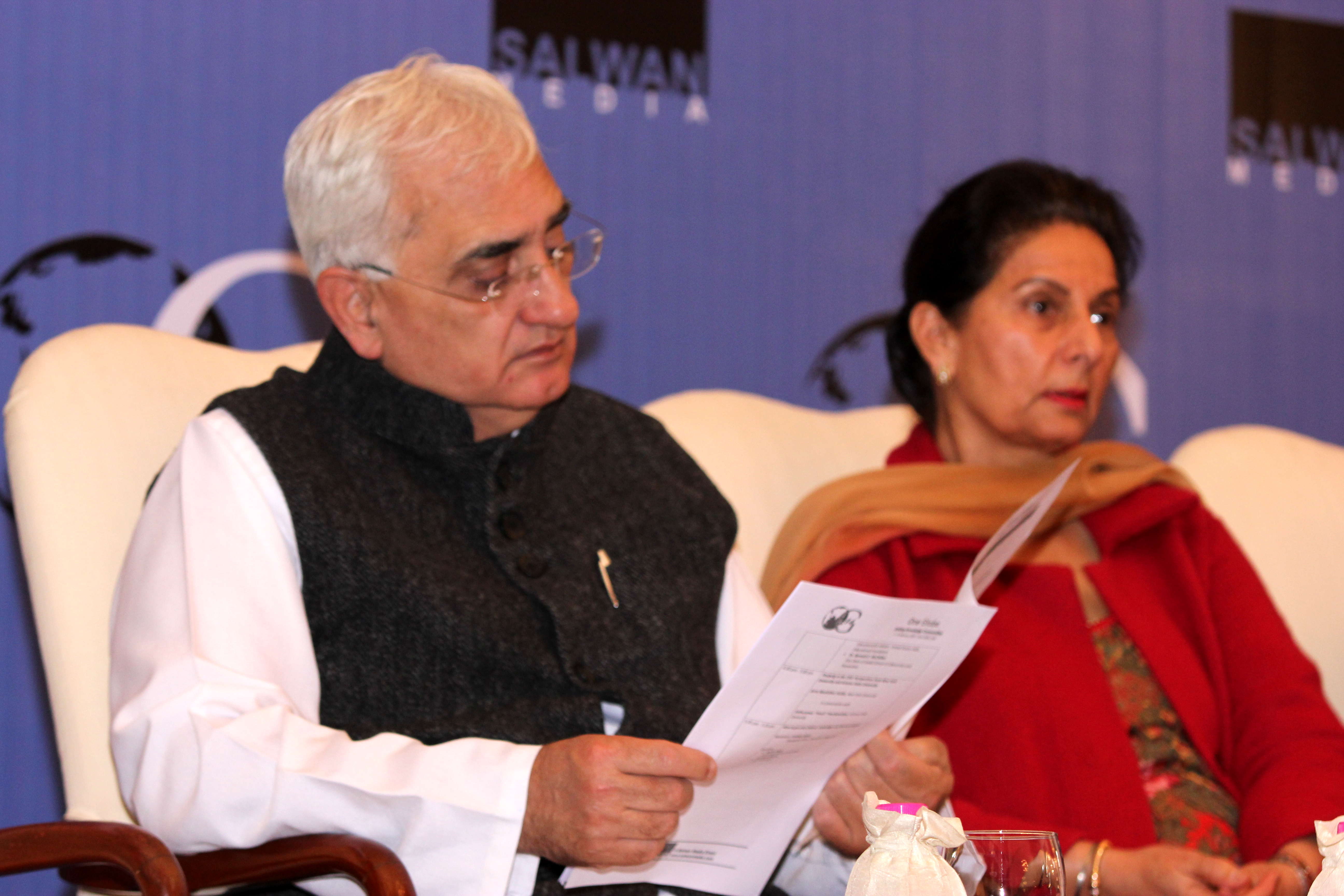 India's External Affairs Minister Salman Khurshid Inaugurates One Globe 