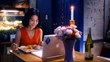 Scene from "Wedding Palace" - Skype date with Korean actress Kang Hye-jung as "Na Young"