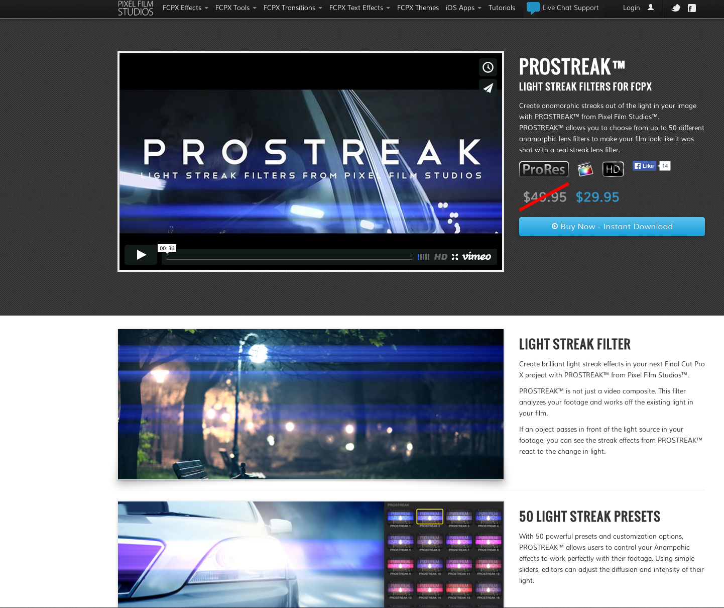 Opmærksomhed Klassifikation Kanin Pixel Film Studios Releases ProStreak, Light Streak Filters for Final Cut  Pro X