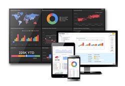 Klipfolio provides an online dashboard platform for building powerful real-time business dashboards