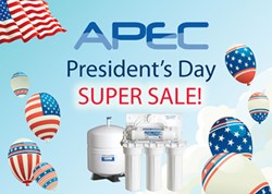  Kỷ niệm của tổng thống ngày với giảm giá đặc biệt trên hệ thống Mỹ xuất xứ uống nước và bộ lọc nước nhà toàn bộ. 