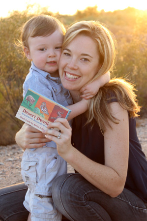 Young Mom Spreads the Reading Love Using Desert Animal Flashcards to ...