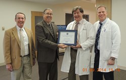 Dr. Shofner Receives Above and Beyond Award January 2014
