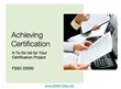 FSSC 22000 Has Released Numbers for 2013 Certificates Issued and Shows...