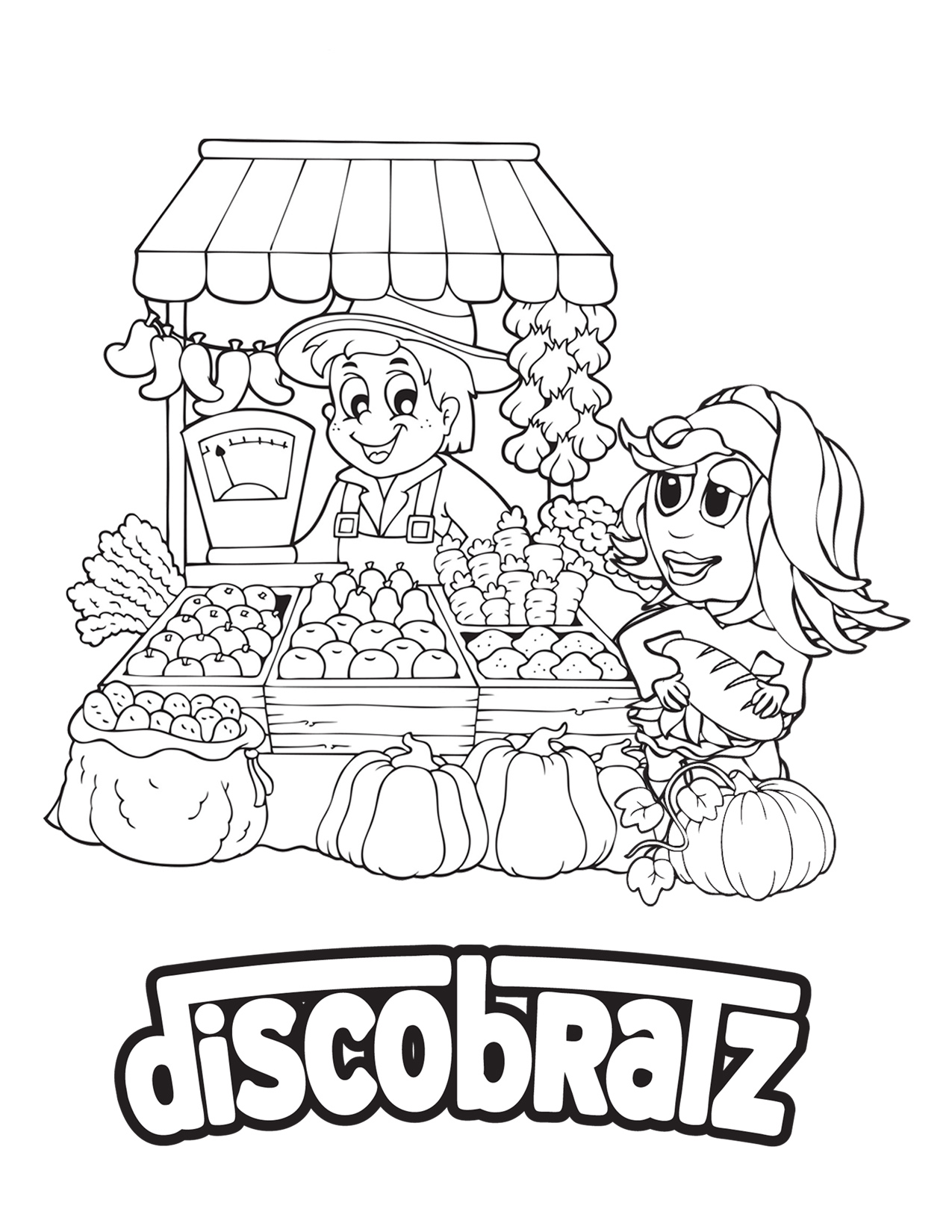 DiscoBratz Releases Its National Nutrition Month Coloring Page