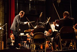 LexPhil Music Director and Conductor, Scott Terrell, conducts the Lexington Philharmonic in its annual education concert, Music Builds Discovery. Photo: Richie Wireman