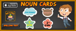 Spelling Test Practice with Nouns Poster