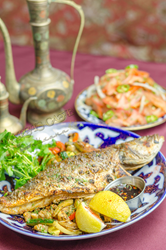Nargis Cafe, Nargis Cafe, Nargis Cafe The Village Voice called Nargis Café’s grilled trout “unstintingly fresh,” “of mutant size,” and “crackling and succulent” after complimenting Chef Big B for cooking the fish whole. The Cooking Channel featured the la