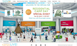 Navigate through our halls and find the perfect camp!
