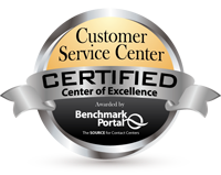 Certified Contact Center of Excellence by BenchmarkPortal