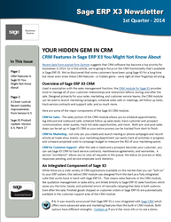 Sage X3 Newsletter