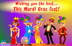  123Greetings. com thông báo một Carnival Ecard với Mardi Gras Ecards để mở ra trong các dịp kỷ niệm truyền thống. 