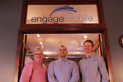 Matthew Barksdale, Darrin Clawson and Steve Timperley of Engage Mobile