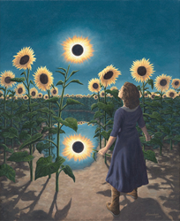 Eclipse Flower Painting