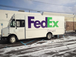 This ROUSH CleanTech Ford F-59 will serve FedEx Ground’s high mileage route in Buffalo.