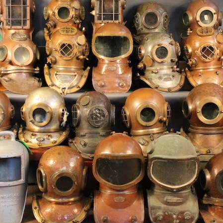 antique diving equipment