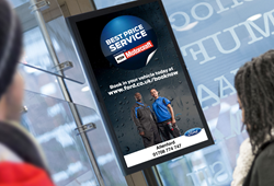 Digital, Advertising, Amscreen, Face detection, OptimEyes, Tesco, forecourt, Ford, OOH