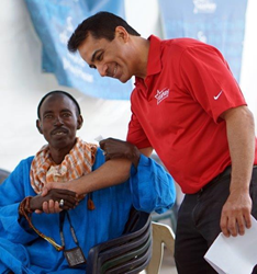 Dr. Dean in Senegal with the Starkey Hearing Foundation
