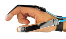 Image of stretch sensors on a hand