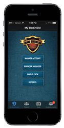 Picture of the Bar Shield™ App Home Screen