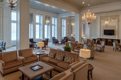 The White Room lounge area at 850 Lake Shore Drive.