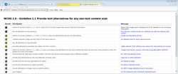 Screen Shot of Compliance Deputy Browser Integration and Scan Results