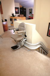 Curved Stair Lift from 101 Mobility