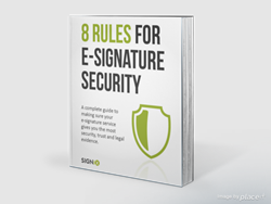SIGNiX has published a new eBook "8 Rules for E-Signature Security"