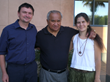 Imre Kabai, Coach Willy Cahill, Kinga Kabai at a Judo Tournament
