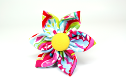 Sweet Summertime Removable Dog Collar Flower from Four Black Paws