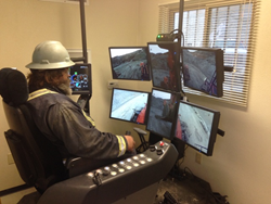 This OCU station exactly mimics the existing vehicle cab.