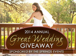 The Great Wedding Giveaway is Back at The Springs Events for 2014