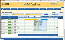 Field Service Dispatch Software Dashboard