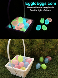 Egglo Eggs glow bright in the darkness!