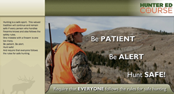 Lesson sample from Hunter Safety Course