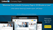 Webinar Announcement: "Maximize Your LinkedIn Company Page in 30...