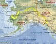 Map of Yukon Kayaking Trip