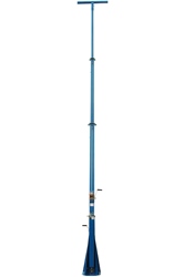 20 foot telescoping light mast with 360° rotating capabilities