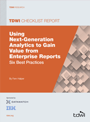 Image of the 2014 TDWI Checklist Report on Enterprise Reports