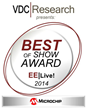 VDC Research Selects Microchip’s New Family of MCUs for Embeddy Award