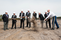 Congressmen, Army leadership break ground on new research and development hangar at Joint Base McGuire-Dix-Lakehurst April 11.