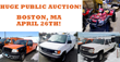 Boston, MA Public Auction Of Fleet Cars, Pickup Trucks, Vans, And...
