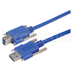 USB 3.0 Vision Cable Assemblies - Type A and B with Thumbscrews
