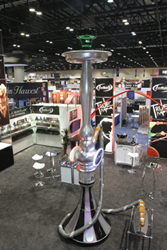 Fantasia's sixteen foot smoke blowing hookah built by Absolute Exhibits