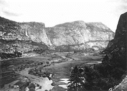The Hetch Hetchy Valley Before the Construction of the O'Shaughnessy Dam