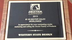 Dexter Laundry Equipment Sales Award