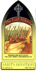 The Lost Abbey, Saint's Devotion beer label