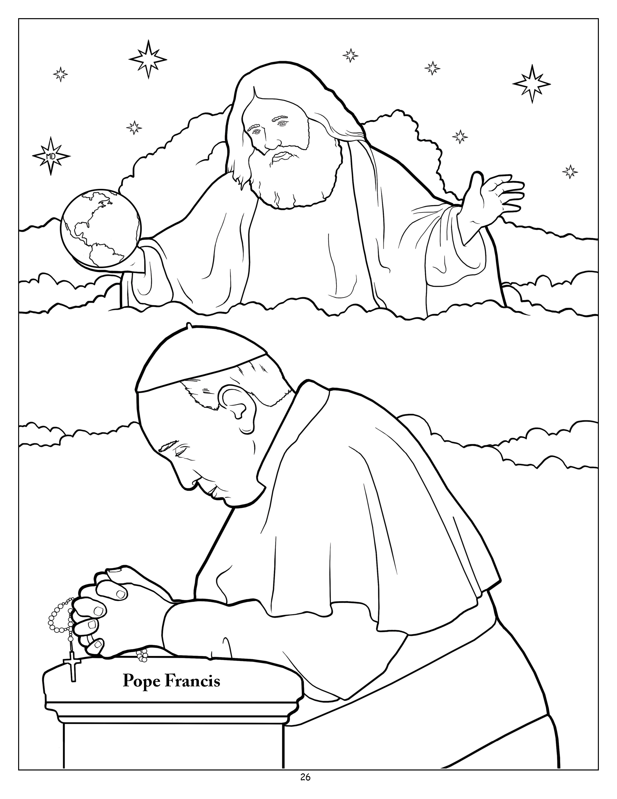 saint pope john paul ii coloring pages - photo #18