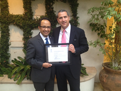 Consul Carlos Gonzalez Gutierrez and Lawyer Eric Ratinoff
