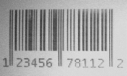 Radiopaque Bar code x-ray visible